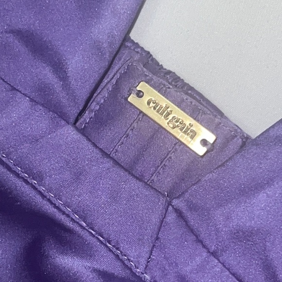 CULT GAIA Raisa Silk Ostrich Feather Backless Gown in Lilac Purple, size medium - Picture 5 of 8